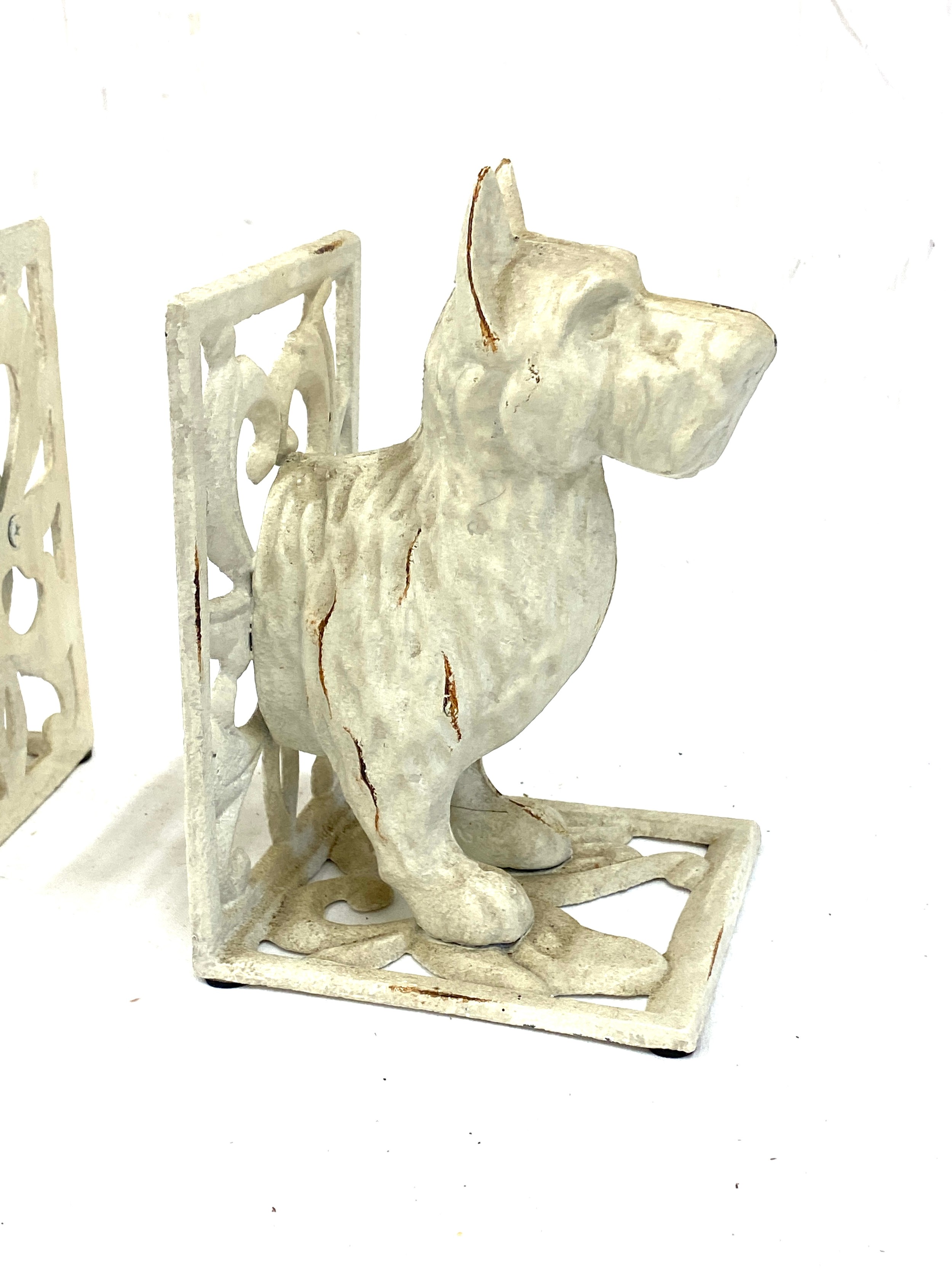 Set of vintage cast iron novelty west highland terrier dog bookends - Image 2 of 3