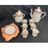 Vintage French coffee set - 6 setting, complete