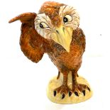 Peggy Davis large grotesque bird called ' The Listener' after the Martin Bros. Limited edition 92