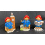 Selection of 3 John Beswick Paddington figures includes Big Ben, London 7 Miles and London