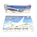 Aircraft models Zvezda 1/44 sealed models to include Civil airliner Boeing 787-8 Dreamliner No 7008,