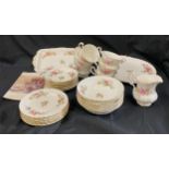 Selection of Royal Albert Moss Rose tea service