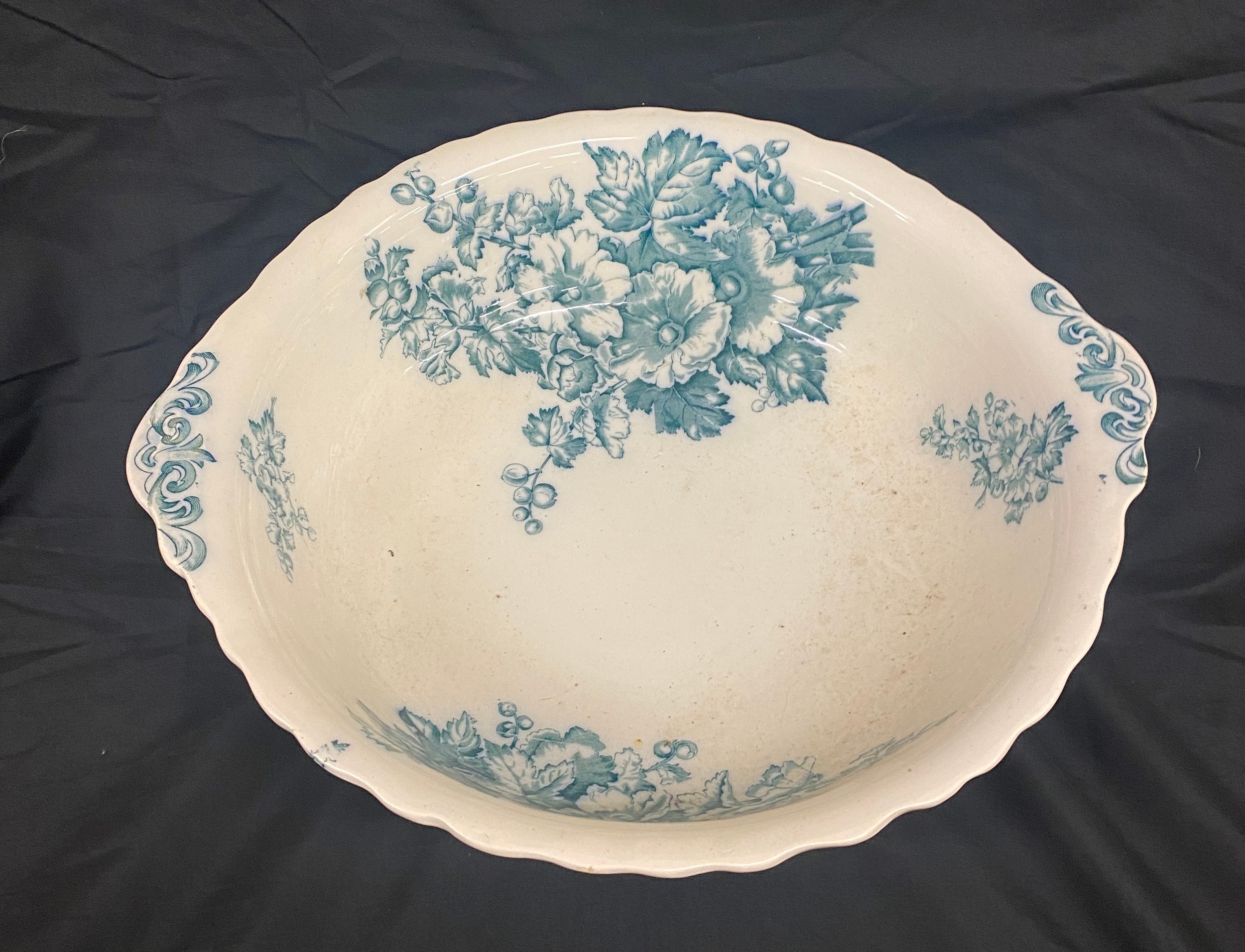 Decorative vintage blue and white jug and bowl - Bild 2 aus 6