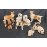 Selection of 12 Vintage Beswick figures includes Rabbits, Koala, dogs etc all in over all good