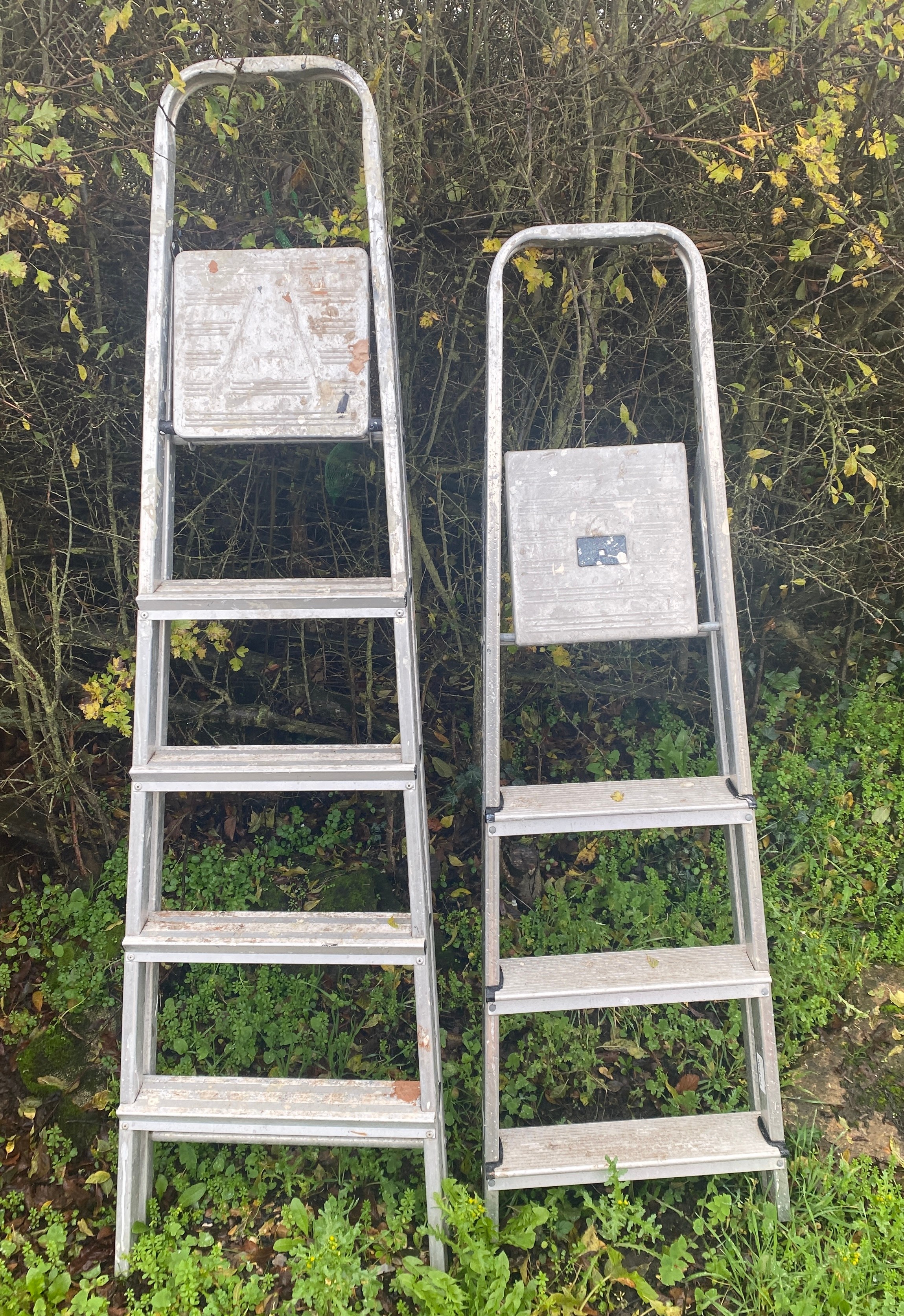 2 sets of aluminium step ladders - Image 2 of 2