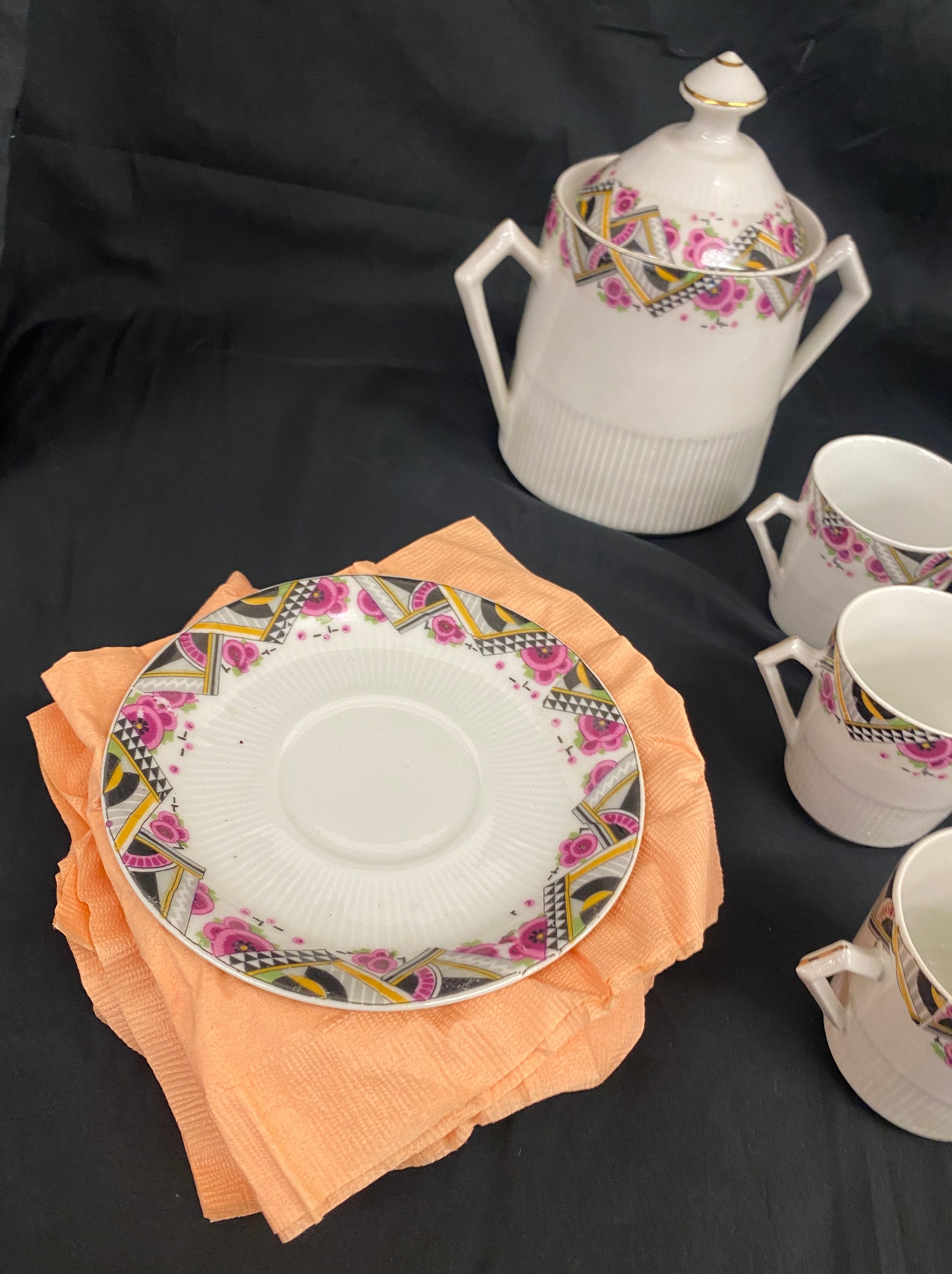 Vintage French coffee set - 6 setting, complete - Image 6 of 6