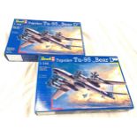 Aircraft model, 2 x Revell Tupolev Tu-95 Bear D, code 04673