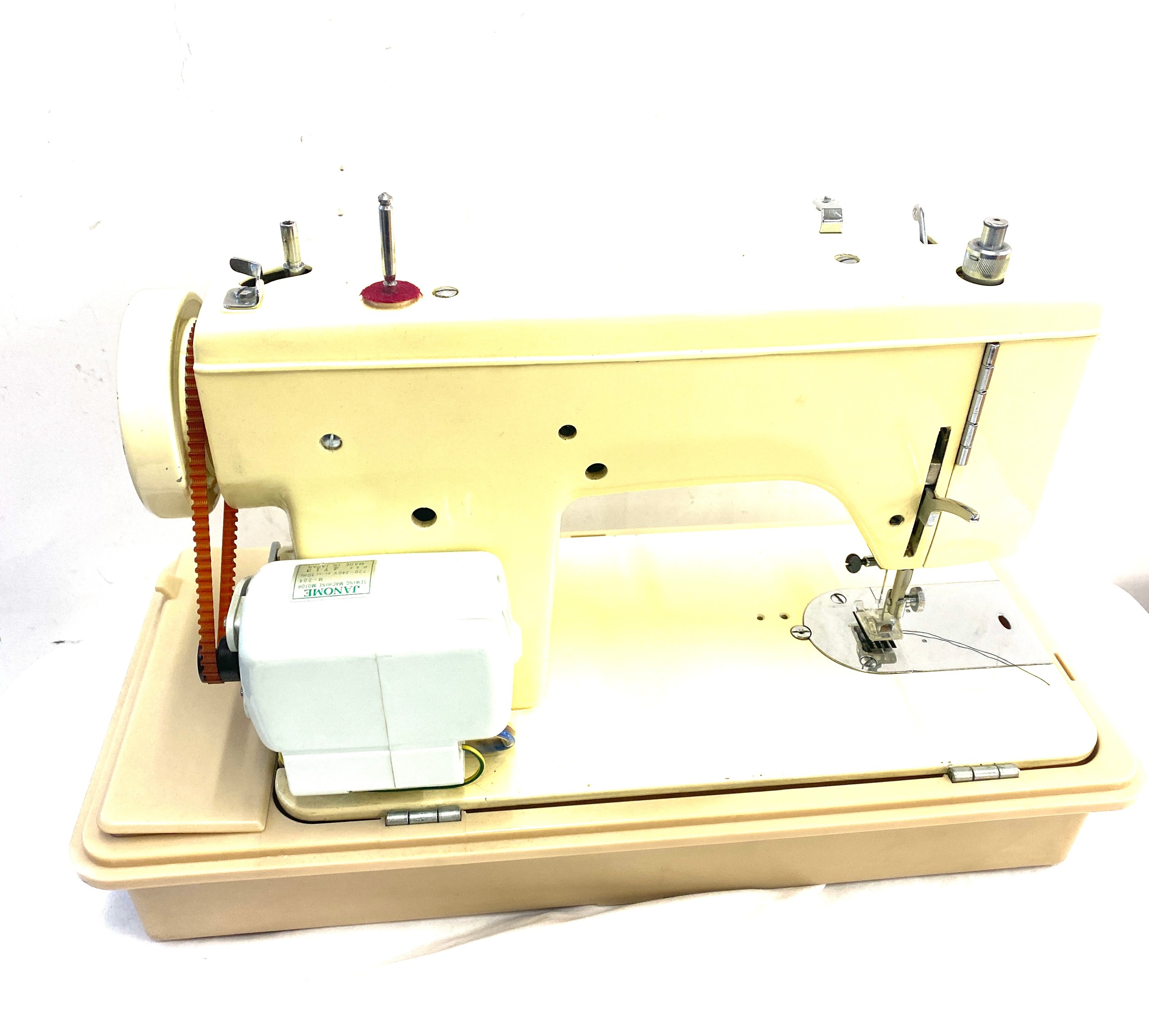 Vintage cased Janome new home sewing machine, 543210, untested - Bild 3 aus 4