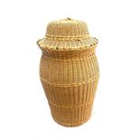 Vintage wicker Ali Baba basket