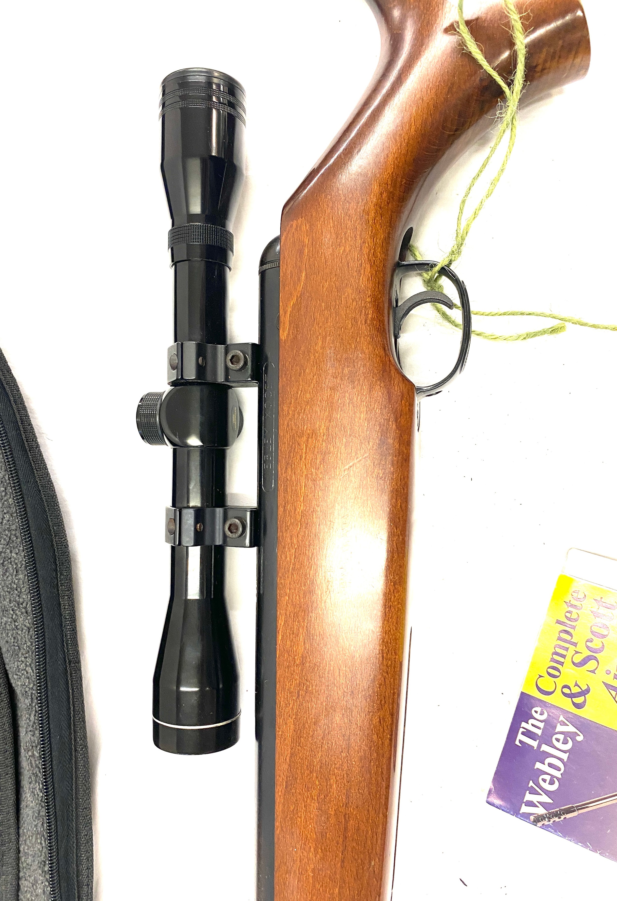 Webley and Scott Xocet 2.2 cal air rifle with silencer and scope in case - Image 3 of 6
