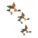 Set of 3 Wall hanging graduated ducks