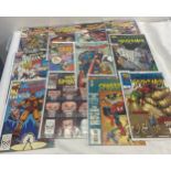 Selection of Marvel comics includes Web of Spiderman, The spectacular spider man etc