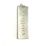 Silver 1oz 1977 ingot