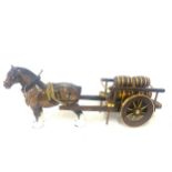 Large Beswick horse and cart