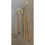 Large selection of vintage and later walking stick
