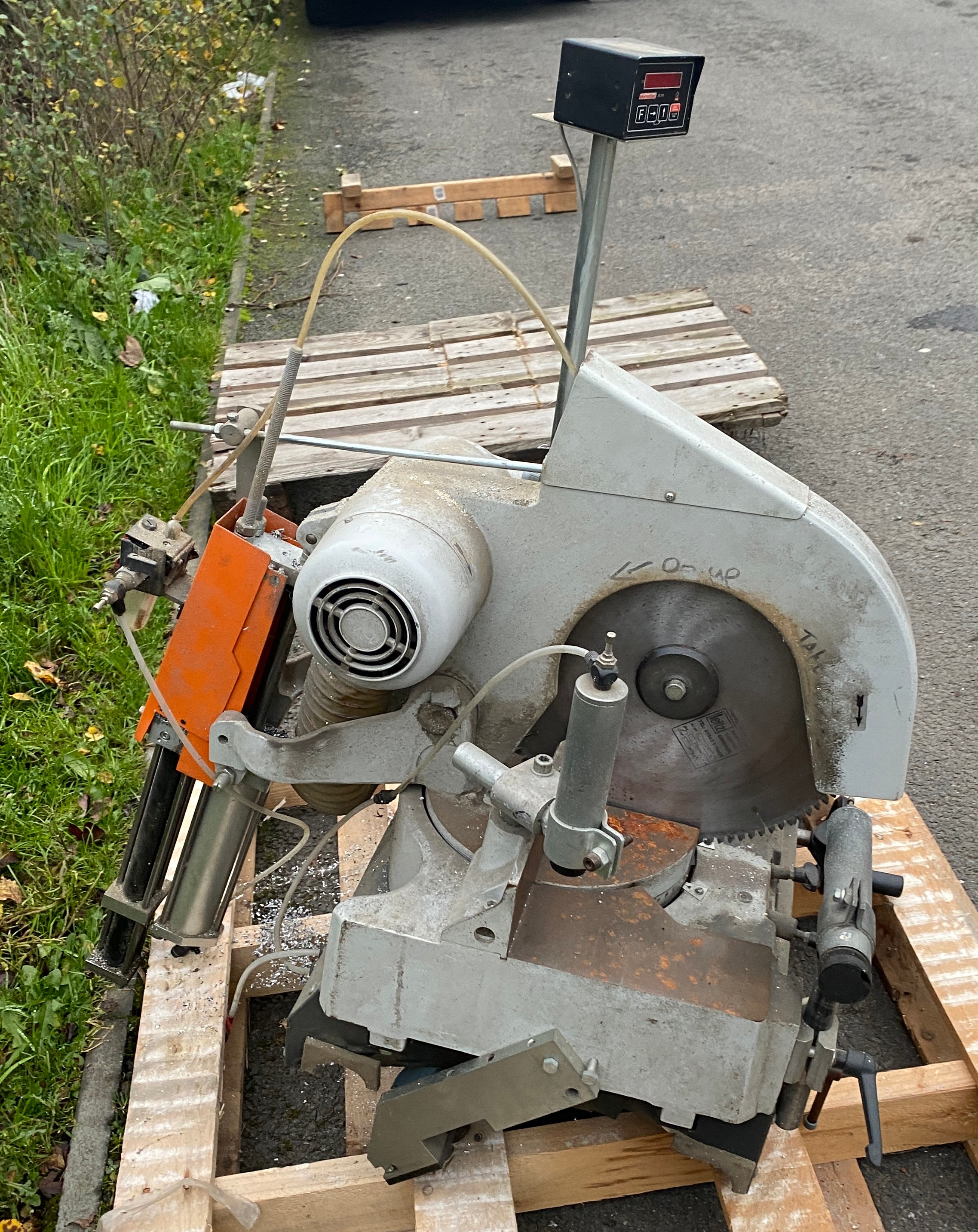 industrial Elumatec mitre saw, untested - Image 6 of 8