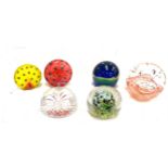 Selection of glass paperweights