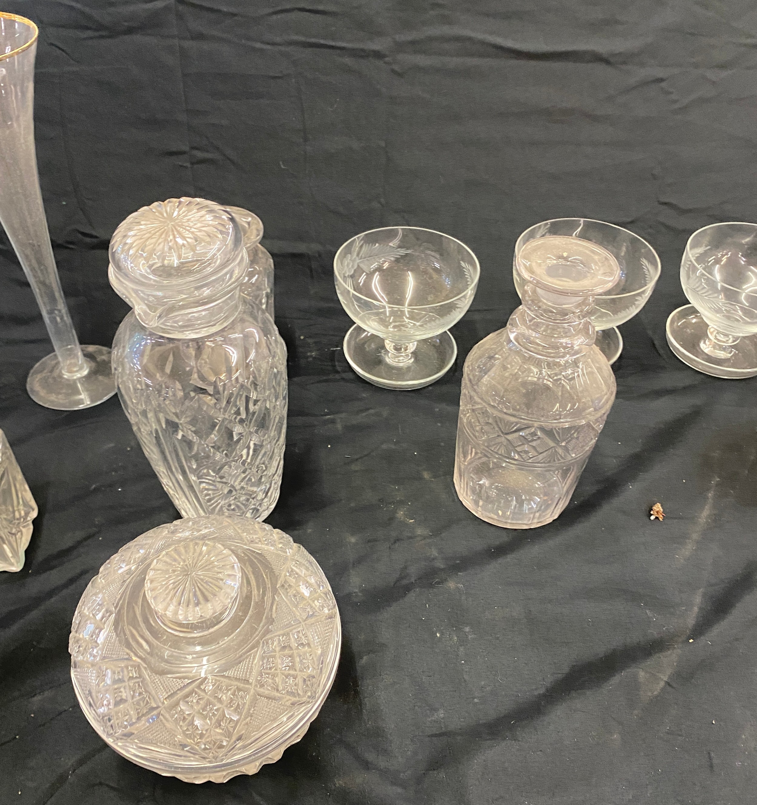 Selection of vintage glass bottles, drinking glasses etc - Image 3 of 6
