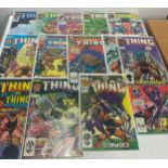 Selection of Marvel The Thing comics