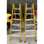 2 Sets of aliminium step ladders