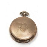 gold plated full hunter waltham pocket watch the watch is ticking