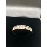 9ct gold diamond ring est 0.50ct diamonds weight 1.8g