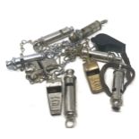 10 vintage whistles inc acme scout ,thunderer etc