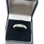 9ct gold topaz ring weight 2.2g