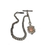 Antique silver albert chain & fob 32g