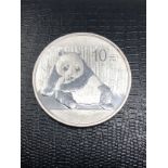 2015 China 1 oz Panda .999 Silver Coin