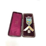 Boxed Tigris lodge 5321 silver masonic jewel 23 masters jewel 1954-55