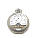 nickel triumph hebdomas style 8 day pocket watch the watch is ticking