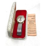 Vintage Boxed gents oris super wristwatch the watch is ticking