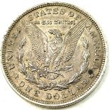 1921 Morgan silver dollar