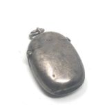 Antique silver vesta case