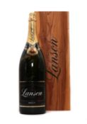 Lanson, Reims, non-vintage Black Label, signed by a sports people (1, jeroboam)