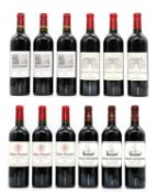 A selection of red Bordeaux wines, 2005 (12, boxed)