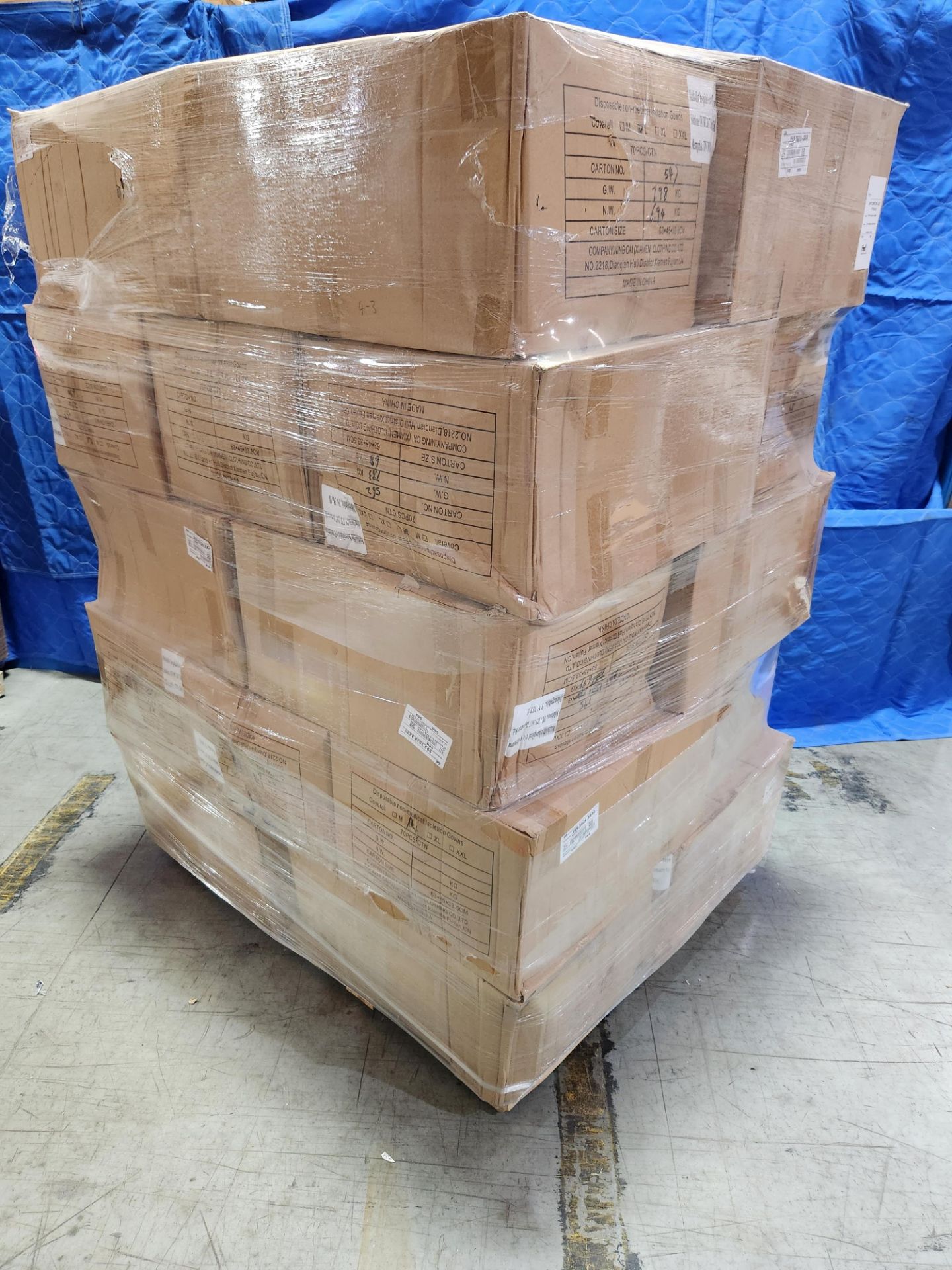 CATHAY PACIFIC ISOLATION GOWN-L-DISPOSABLE 61 BOXES 70 PER PACKAGE - Image 2 of 2