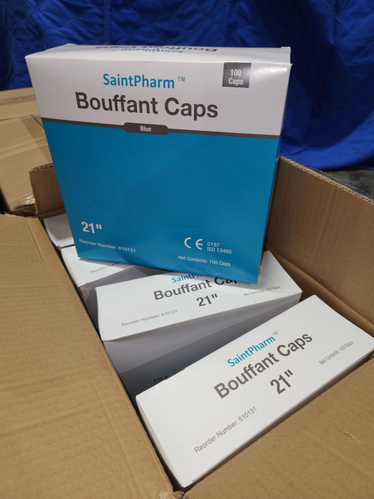 SAINTPHARM BOUFFANTCAP CAP 21 5 BOXES 500 PER PACKAGE