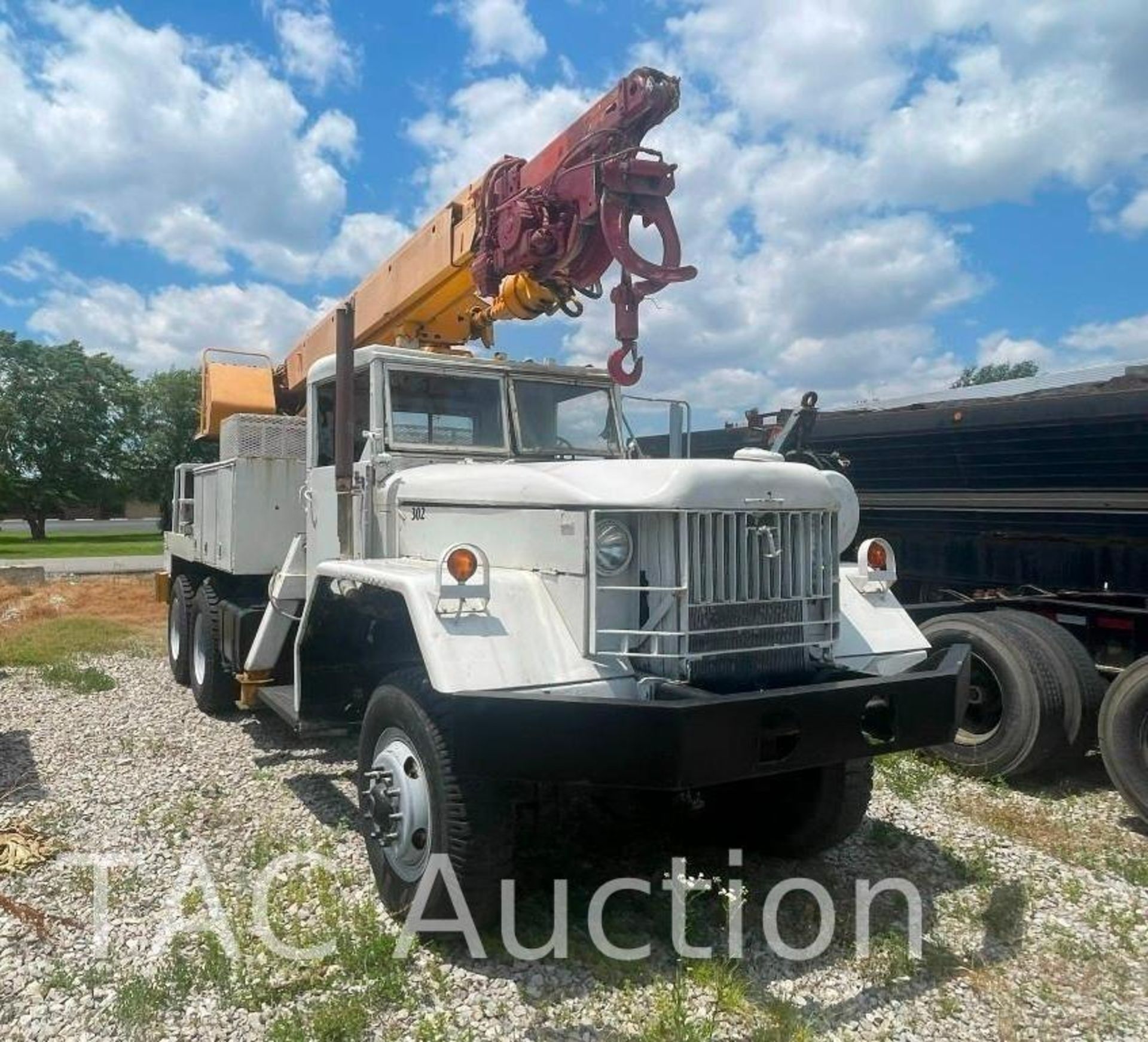 1977 General M818 6X6 36ft Digger Derrick Pole Setter Truck