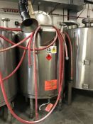 1,300 litre stainless steel mixing vessel