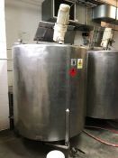 2,000 litre stainless steel mixing vessel