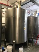 3,500 litre stainless steel mixing vessel