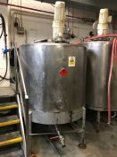 1,500 litre stainless steel mixing vessel