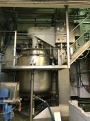 Fairfield 2,000kg stainless steel jacket / vacuum mixing vessel