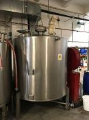 3,000 litre stainless steel mixing vessel