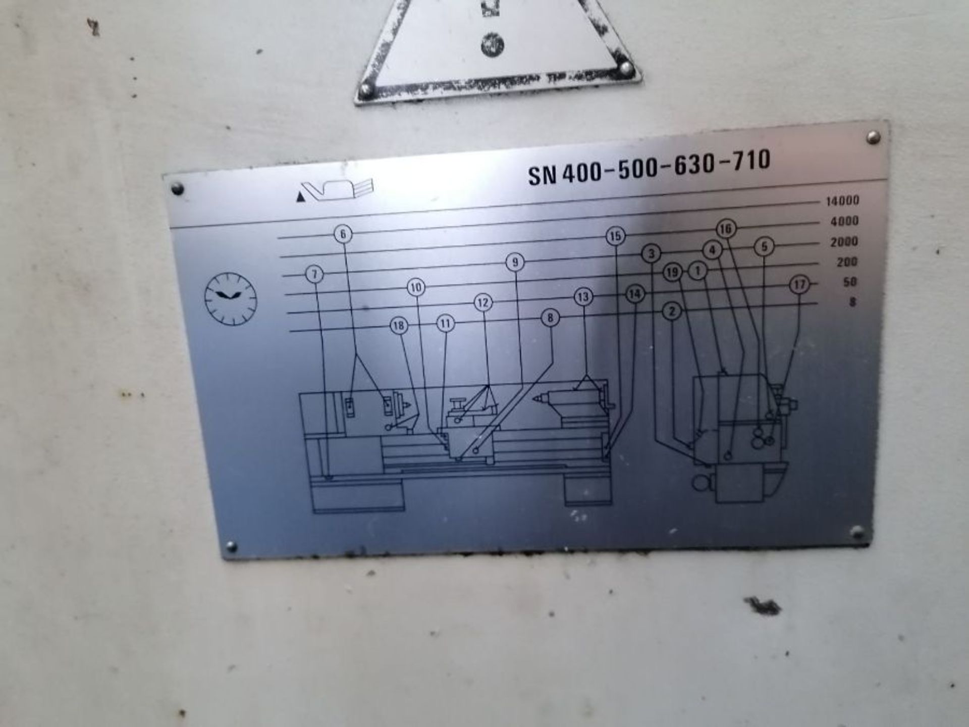 TOS SN710-S gap bed centre lathe (advised 2007) - Image 14 of 15