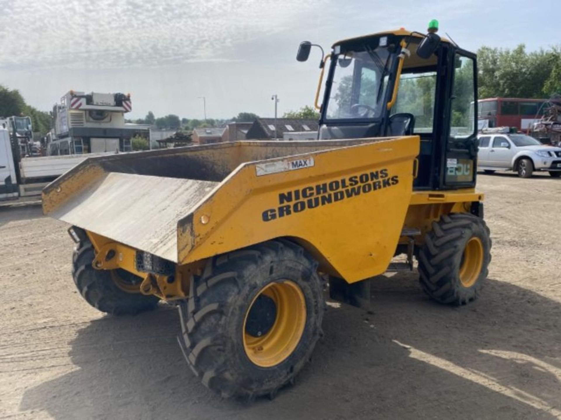 JCB 7FT Front Tip Site Dumper (2018) - Image 3 of 20