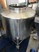 2 - stainless steel mobile vessels