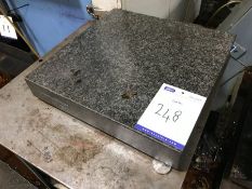 Granite surface plate 18" square